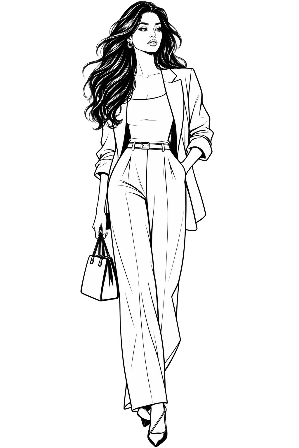 Illustrated portrait of a NOIR stylist